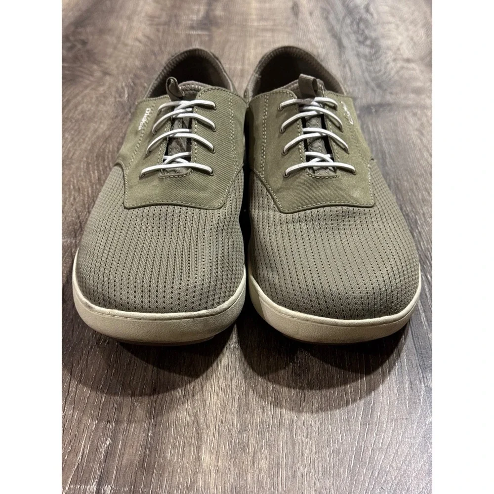 OluKai Nohea Moku Mens 13 Olive Green Boat Shoes Sneakers 10283-1020 Water Ready